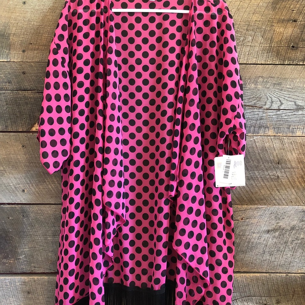NWT Pink Polka Dot Lularoe Monroe